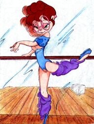 alvin_and_the_chipmunks ballerina ballet ballet_slippers charles_williams chipettes clothing crotchless glasses jeanette_miller legwarmers leotard tagme