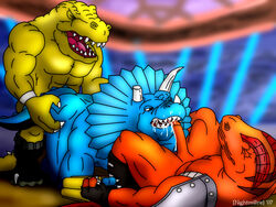 00s 2007 anthro dated dream_and_nightmare extreme_dinosaurs furry male male_only ridge_(extreme_dinosaurs) spike_(extreme_dinosaurs) t-bone_(extreme_dinosaurs) tagme