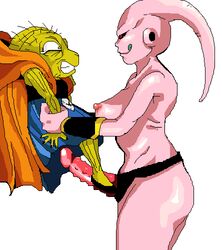 1girls babidi breasts dragon_ball dragon_ball_z female female_majin_buu genderswap humanoid majin majin_buu pink_skin rule_63 smooth_skin tagme what