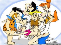 barney_rubble betty_rubble father_and_daughter female fred_flintstone free-famous-toons george_jetson group_sex hanna-barbera human husband_and_wife incest judy_jetson male nipples pubic_hair straight swingers the_flintstones the_jetsons wilma_flintstone