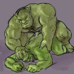 2boys anal anal_sex beard captaingerbear cornholing cum cum_in_ass erection facial_hair gay gay_sex green_skin hairy hirsute humanoid male male/male male_on_male male_only male_penetrating_male muscular_male nude_male orc orc_(warcraft) orc_male penis pointy_ears simple_background smooth_skinned_male sodomy tusks world_of_warcraft yaoi