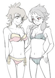 2girls bikini kaidou_jin multiple_girls rule_63 swimsuit