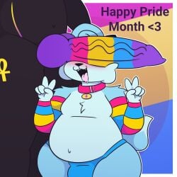 2025 2boys animal_genitalia arm_warmers bulge english english_text gay genitals knot male male_only no_humans non-human non-human_only non-human_penis oc original_character pansexual_male pansexual_pride_colors tagme text tunemon underwear yaoi