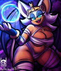 anthro big_breasts cosplay crossover furry huge_breasts kaitheguy123 menat_(street_fighter) mobian_(species) rouge_the_bat sonic_(series) street_fighter