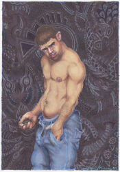 michael_kirwan traditional_media gay yaoi original tagme male male_only 2009 dated bulge