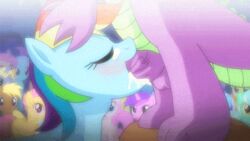 2014 animated balls blue_fur blush closed_eyes cum cum_in_mouth cum_inside deepthroat dragon equine fantasyblade female feral friendship_is_magic fur group hair horn horse lyra_heartstrings_(mlp) male mammal multicolored_hair my_little_pony oral oral_sex penis pony rainbow_dash_(mlp) rainbow_hair sex spike_(mlp) straight unicorn vein watching