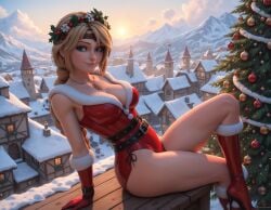 1girls ai_generated ass ass_focus astrid_hofferson blonde_female blonde_hair blonde_hair_female blue_eyes braid braided_hair braids breast breasts christmas christmas_outfit christmas_tree cleavage curvaceous curvaceous_body curves curvy curvy_body curvy_female curvy_figure dreamworks exposed_ass exposed_breast exposed_breasts exposed_butt female female_only heroine hourglass_figure how_to_train_your_dragon infiniteskull inner_sideboob light-skinned_female light_skin partially_clothed partially_clothed_female seductive seductive_eyes seductive_gaze seductive_look seductive_mouth seductive_pose seductive_smile sideboob solo solo_female viking voluptuous voluptuous_female