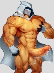 adult adult_male ankh balls ballsack bandage bara blue_eyes blush buff cape cum cum_on_balls dick dripping_cum gay gloves hooded hooded_cape male male_only marc_spector marvel marvel_rivals mask masked masked_male masked_only mixterart moon_knight moon_knight_(marvel_rivals) moon_knight_(series) muscles muscular muscular_male naked naked_male nipples nude nuts nutsack orange_tip pecs penis pink_nipples shadow solo solo_focus solo_male tan tan_body tan_skin tanned tanned_male tanned_skin tattoo uncut uncut_penis vein veins veiny veiny_muscles veiny_penis