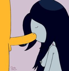 adventure_time animated breasts fellatio female jake_the_dog male marceline pale_skin penis purpleprawn