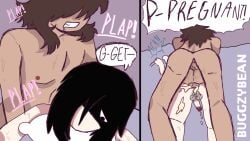 *sleepybuggy* adults age_difference anal black_hair black_hair_male brown_hair_male consensual digital_drawing_(artwork) digital_media_(artwork) first_porn_of_character gay gay_sex male male/male original_character original_characters pale_skin phalloplasty pillow_grab shadow_face submissive_top tan_body transgender transgender_male
