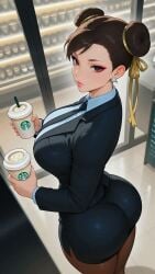 ai_generated ass big_ass big_breasts breasts capcom chun-li mature_female milf street_fighter thick_thighs thunder_thighs wide_hips