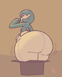 ass ass_bigger_than_head ass_focus belly big_ass bo-the-sno deviantart_link gardevoir generation_3_pokemon humanoid humanoid_only nintendo plushie pokemon pokemon_(species) shiny_pokemon snovation