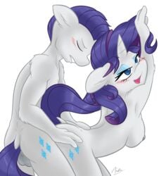 ambris anthro anthrofied ass blush breasts elusive_(mlp) equine female friendship_is_magic hair mammal my_little_pony open_mouth orgasm rarity_(mlp) rule_63 selfcest sex straight_hair vaginal_penetration