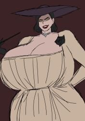 alcina dimitrescu from resident evil by momiji (artist)