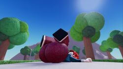 1girls 3d acorn_hair animated anus asleep ass big_ass bottomless bwumb clothed english_text facesitting facesitting_pov fart fart_fetish female female_domination femdom gassy gigachadundertalefan humiliation humiliation_fetish knocked_out longer_than_30_seconds male outdoors pov_male roblox roblox_avatar robloxian shorter_than_one_minute skyfnffan smug sound speech_bubble tagme teasing teasing_viewer text video