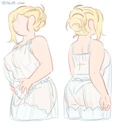 fionna the human girl from adventure time by yakza draw