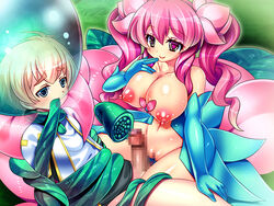 1boy character_request dieselmine female femdom game_cg monster_girl okasare_yuusha okasare_yuusha_v pink_hair tagme