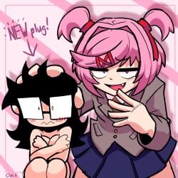 natsuki (doki doki literature club) from doki doki literature club by opis