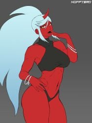 kneesocks daemon from panty & stocking with garterbelt by nofftero