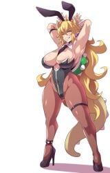 1girls 2d anime_style big_breasts blonde_hair blue_eyes bowsette breasts bunny_ears bunny_girl bunnysuit cleavage crown earrings edit female female_only genderswap_(mtf) high_heels high_resolution konno_tohiro large_breasts leotard light-skinned_female light_skin looking_at_viewer mario_(series) nails new_super_mario_bros._u_deluxe nintendo pale-skinned_female pale_skin pantyhose pointy_ears rule_63 rule_63 sharp_teeth simple_background solo solo_female spiked_anklet spiked_shell spiked_tail standing thick_thighs third-party_edit very_long_hair watermark white_background wide_hips