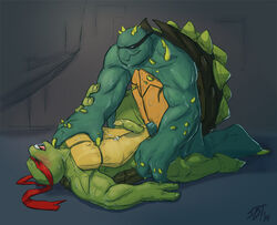 anal anal_sex anthro baraqueen duo male penetration penis raphael reptile scalie slash slash_(tmnt) teenage_mutant_ninja_turtles turtle yaoi