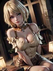 1girls ai_generated ashley_graham blonde_hair female resident_evil tilcox33