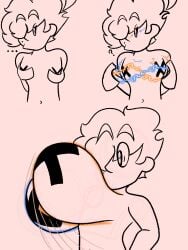 before_and_after bouncing_breasts huge_breasts magic original pasties poshie poshmoon shocked_expression simple_background