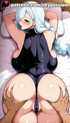 1boy 1girls 2025 ai_assisted ai_generated anime anus_peek artist_name ass ass_grab bed bed_sheet bedroom big_ass big_breasts big_butt big_chest black_leotard blush booty braid breast breast_grab breasts bubble_ass bubble_butt bust busty buttocks cameltoe chest curvy_ass curvy_butt cute_ass dark-skinned_male dark_skin deep_skin disembodied_limb earrings female firm_ass grabbing grabbing_another's_ass groping hands_on_ass head_on_pillow hi_res high_quality high_resolution highres jewelry juicy_ass juicy_butt jujutsu_kaisen large_ass large_breasts leotard long_hair looking_at_viewer lying_on_stomach male male_hand massage mei_mei_(jujutsu_kaisen) object_hug on_bed on_belly on_stomach out_of_frame partially_visible_anus partially_visible_vulva patreon patreon_username perfect_ass pillow pillow_grab pillow_hug plump_ass pov pov_hands prone_position pubic_hair purple_eyes round_ass sexy_ass sheet_grab shiny shiny_skin sideboob silver_hair skypassion solo_focus spread_anus spread_ass stable_diffusion straight sweat thigh_grab tight_ass top-down_bottom-up voluptuous_ass watermark yes-no_pillow