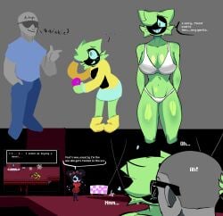 anon gluecu green_skin meta muffet scared_donut_guy undertale undertale_(series)