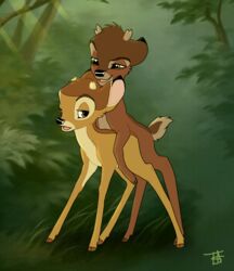 anal bambi_(character) bambi_(film) cervine deer disney duo feral fur furry furry_only gay male male_only mammal multiple_males no_humans ronno yaoi