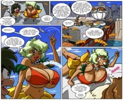 axel-rosered big_breasts breasts clothing comic jungle_de_ikou mii_(jungle_de_ikou) ongo tagme