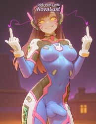 1futa 2025 ai_generated animal_print artist_name average_breasts bangs blurry bodysuit breasts breasts breasts brown_eyes brown_hair bunny_print bust chest clothes_writing cock cowboy_shot d.va dick facial_mark finger_gun futanari gloves headphones hi_res high_collar high_quality high_resolution highres index_finger_raised long_hair medium_breasts normal_breasts novalust overwatch patreon patreon_username penis pilot_suit pinky_out pointing ribbed_bodysuit shoulder_pads skin_tight smile solo stable_diffusion swept_bangs testicles watermark whisker_markings white_gloves