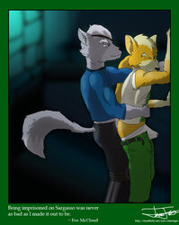 anal anal_sex anthro canine cum cum_while_penetrated duo fox fox_mccloud fur male mammal multiple_males nintendo penetration sex star_fox star_ringer video_games wolf wolf_o'donnell yaoi