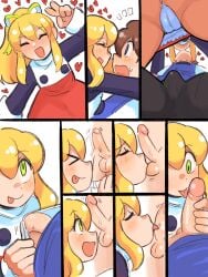 aipiepo incest licking_penis mega_man mega_man(classic) mega_man_(character) oral pie_(artist) roll tagme