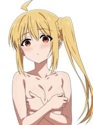 1girls ahoge antenna_hair bare_arms bare_breasts bare_chest bare_hands bare_midriff bare_shoulders bare_skin bare_tits bare_torso blonde_eyebrows blonde_female blonde_hair blonde_hair blonde_hair_female blush blush_face blush_lines blushed_face blushing_at_viewer blushing_face blushing_female bocchi_the_rock! boob_grab boobs_pressed breast_grab breast_press breast_squeeze breasts breasts_press breasts_pressed_together cleavage collarbone covering covering_breasts covering_nipples covering_self dot_nose elbows embarrassed embarrassed_exposed_female embarrassed_female embarrassed_nude_female exposed_arms exposed_breasts exposed_chest exposed_midriff exposed_shoulders exposed_skin exposed_tits exposed_torso eyebrows_visible_through_hair fair_skin female female_focus female_only fingernails fingers flat_belly flat_breasts flat_chest flat_chested grabbing_breast grabbing_breasts hair_between_eyes hand_on_breast hand_on_chest hand_on_own_breast hand_on_own_chest hands_on_breasts hands_on_chest hands_on_own_breasts hands_on_own_chest head_tilt high_resolution highres ijichi_nijika lean_body lean_figure light-skined_female light-skinned light-skinned_female light_skin light_skin_female light_skinned light_skinned_female long_hair looking_at_viewer midriff narrow_waist orange_eyes orange_eyes_female parted_lips petite petite_body petite_breasts petite_female petite_girl petite_tits plusthousand0107 ponytail pressing_breasts shoulders side_ponytail sidelocks simple_background skinny skinny_female skinny_girl skinny_waist slender_body slender_waist slim_girl slim_waist small_breasts smooth_chest smooth_skin solo squeezing_breast squeezing_breasts thin_waist tilted_head upper_body white_background yellow_eyebrows yellow_hair yellow_hair_female