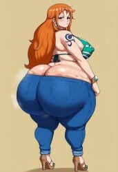 ai_generated big_ass big_breasts cellulite gigantic_ass gvukub huge_ass nami one_piece thick_thighs