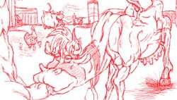 blush bovine cattle disney fellatio_from_feral female feral grace_(home_on_the_range) heart home_on_the_range hooves human human_on_feral interspecies maggie_(home_on_the_range) male male_on_feral mammal mrs._calloway_(home_on_the_range) nipples nude open_mouth penis redhand smile straight young zoophilia