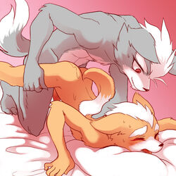 anal anal_sex anthro canine duo fox fox_mccloud kiiko male male_only mammal nintendo penetration penis star_fox video_games wolf wolf_o'donnell yaoi