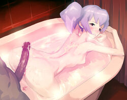 00s 1girls after_sex arched_back areolae ass bath bathroom bathtub blush breasts censored clenched_teeth cum cum_on_ass cum_on_lower_body cum_on_upper_body curvaceous dark-skinned_male diebuster earrings facial female from_behind gainax gunbuster huge_ass human legs light-skinned_female light_skin long_hair looking_back male medium_breasts nipples nude penis purple_hair pussy quadrastate red_eyes saliva short_hair small_breasts solo_focus steam tears thighs tied_hair twintails tycho_science water wide_hips