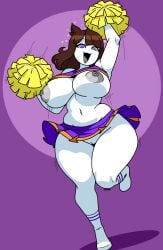 :3 @_@ bottomless brainwashing breasts brown_eyes cheerleader cheerleader_costume cheerleader_outfit cheerleader_uniform cheerleading_pose female female_only femsub gh0stec ghostec grey_nipples grey_tongue happy huge_breasts huge_nipples hypnosis jaiden jaiden_animations jaiden_dittfach jaidenanimations large_ass large_nipples long_hair mind_control navel nipples open_mouth pale-skinned_female pale_skin purple_eyes pussy signature simple_background skirt skirt_lift skirt_up smile socks solo sona spiral_eyes standing standing_on_one_leg tongue topless unfocused_eyes white_body white_skin youtube youtube_avatar youtuber youtuber_girl