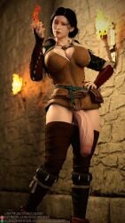 triss merigold from the witcher (series) by vivacious3d