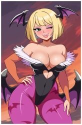 morrigan aensland from darkstalkers by woomy1010