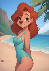 roxanne (goof troop) from disney by nuken-ai