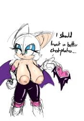 rouge the bat from sega by xen (artist)