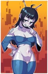 android android_girl antennae beepo_(chunkymoon) big_ass big_breasts big_butt black_hair blue_choker blue_eyes breasts bubble_ass bubble_butt chocker clitoris enormous_ass enormous_breasts eyelashes female female_focus female_only horny horny_female huge_breasts huge_butt large_ass large_breasts machine metallic_body nude nude_female off_shoulder off_shoulder_shirt robot robot_girl robot_humanoid robot_joints sole_female thick_ass thick_butt thick_hips thick_thighs thighhighs vagina voluptuous voluptuous_body voluptuous_female white_body