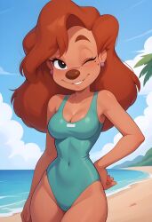 roxanne (goof troop) from disney by nuken-ai