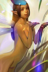 blue_pixie fairy no_panties no_underwear nude pixie rappelz smile spirit wings
