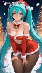hatsune miku from christmas by skypassion