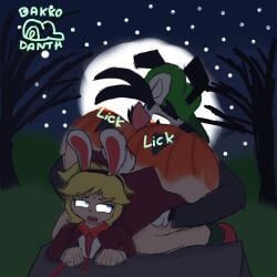 1boy1femboy 2boys ass ass_sniffing bubble_ass bubble_butt bunny_ears cute dakko_(dakkodanth) dakkodanth fat_ass femboy halloween louis_(nataliebum25) louis_masterson male masterson_mansion painting pumpkin pumpkin_ass smelly sniffing sniffing_ass