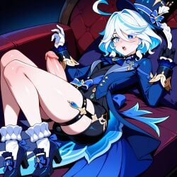 furina (genshin impact) from genshin impact by lunaart
